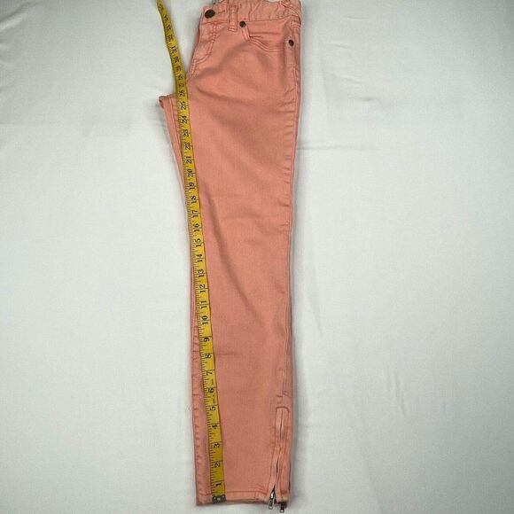 FREE PEOPLE Orange Ankle Zip Skinny Jean - Picture 10 of 12